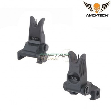 Tacca Di Mira Flip-up Anteriore Type 1 Black Amo-tech® (amt-018932-bk)