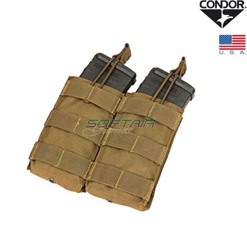 Double Magazines Pouch M4 Open Top Coyote Brown Condor® (ma19-cb)