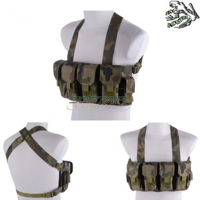 Assault Chest Rig Bare Essentials Woodland Panther Frog Industries® (fi-016375-wp)