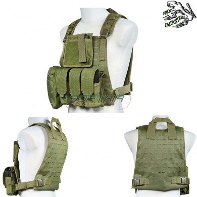 Lasercut Version Plate Carrier Vest Olive Drab Frog Industries® (fi-018407-od)