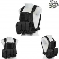 Lasercut Version Plate Carrier Vest Black Frog Industries® (fi-018408-bk)