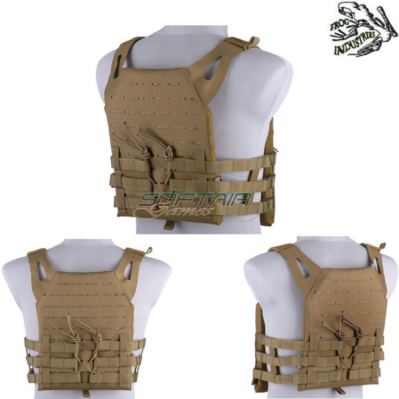 Lasercut Version Skeleton Jpc Vest Coyote Frog Industries® (fi-018412-tan)