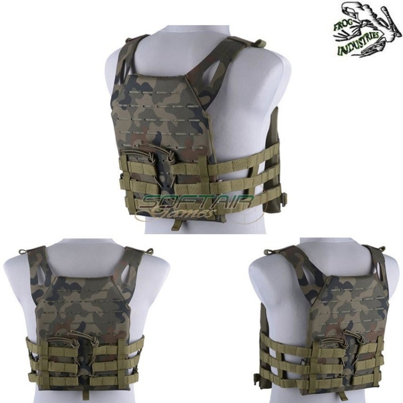 Lasercut Version Skeleton Jpc Vest Woodland Panther Frog Industries® (fi-018413-wp)
