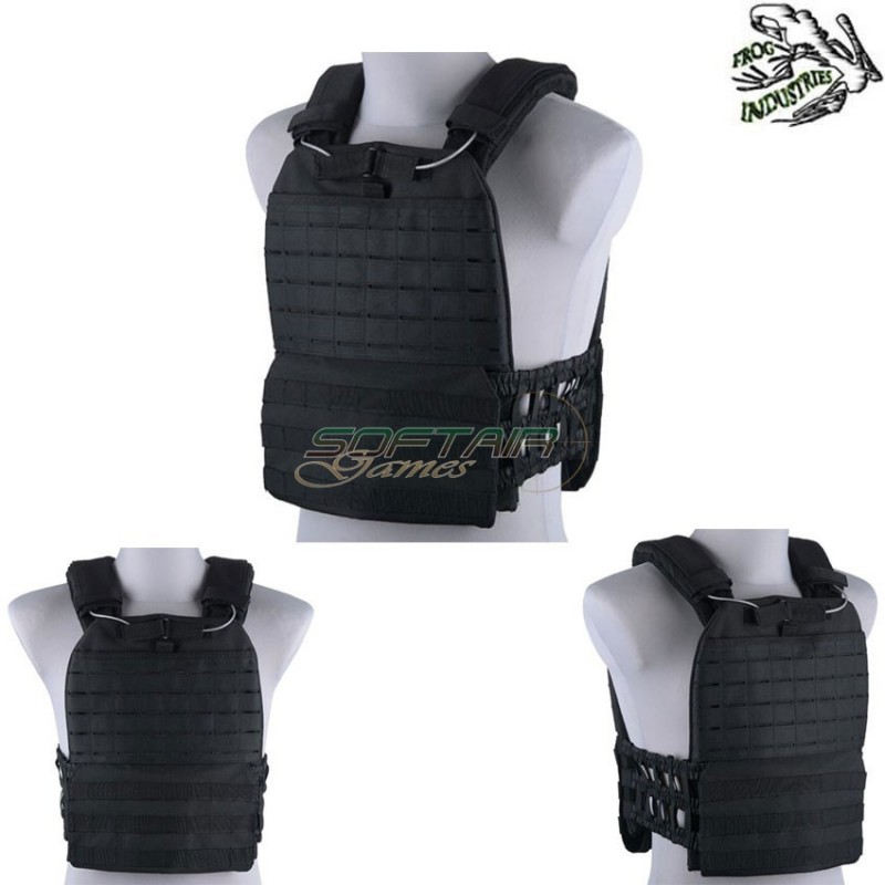 Penta Type Plate Carrier Molle/lasercut Black Frog Industries® (fi-wo-ve61-bk)