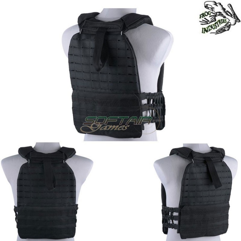Penta Type Plate Carrier Molle/lasercut Black Frog Industries® (fi-wo-ve61-bk)