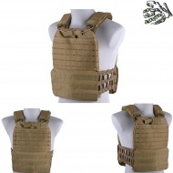 Penta Type Plate Carrier Molle/lasercut Tan Frog Industries® (fi-wo-ve61-tan)