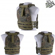 Penta Type Plate Carrier Molle/lasercut Woodland Panther Frog Industries® (fi-018418-wp)