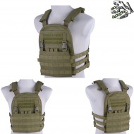 Tactical Avs Style Vest Carrier Olive Drab W/panel Frog Industries® (fi-018422-od)