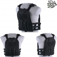 Tactical Avs Style Vest Carrier Black W/panel Frog Industries® (fi-018423-bk)