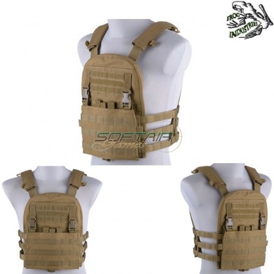 Tactical Avs Style Vest Carrier Coyote W/panel Frog Industries® (fi-018424-tan)
