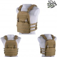 Tactical Avs Style Vest Carrier Coyote W/panel Frog Industries® (fi-018424-tan)
