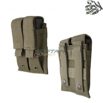 Tasca Doppia Porta Caricatori Pistola Olive Drab Frog Industries® (fi-001420-od)