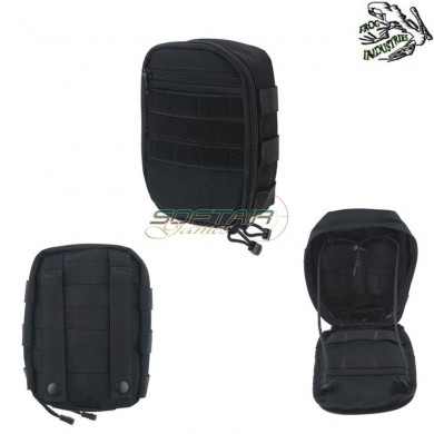Cargo Type 2 Pouch Black With Pocket Frog Industries® (fi-019540-bk)