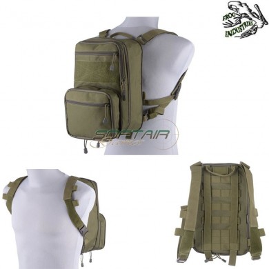 Backpack Map Hs Style Tactical Flatpack Olive Drab Frog Industries® (fi-018864-od)