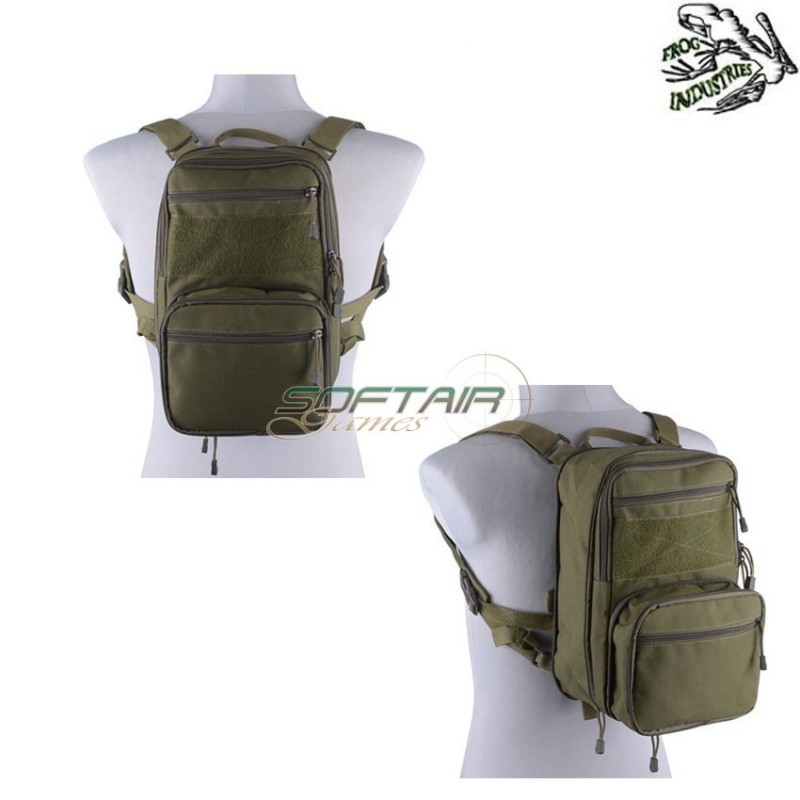 Backpack Map Hs Style Tactical Flatpack Olive Drab Frog Industries® (fi-018864-od)