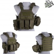 Full Set Plate Carrier 6094 Ver.2 Style Ranger Green Frog Industries® (fi-019447-rg)