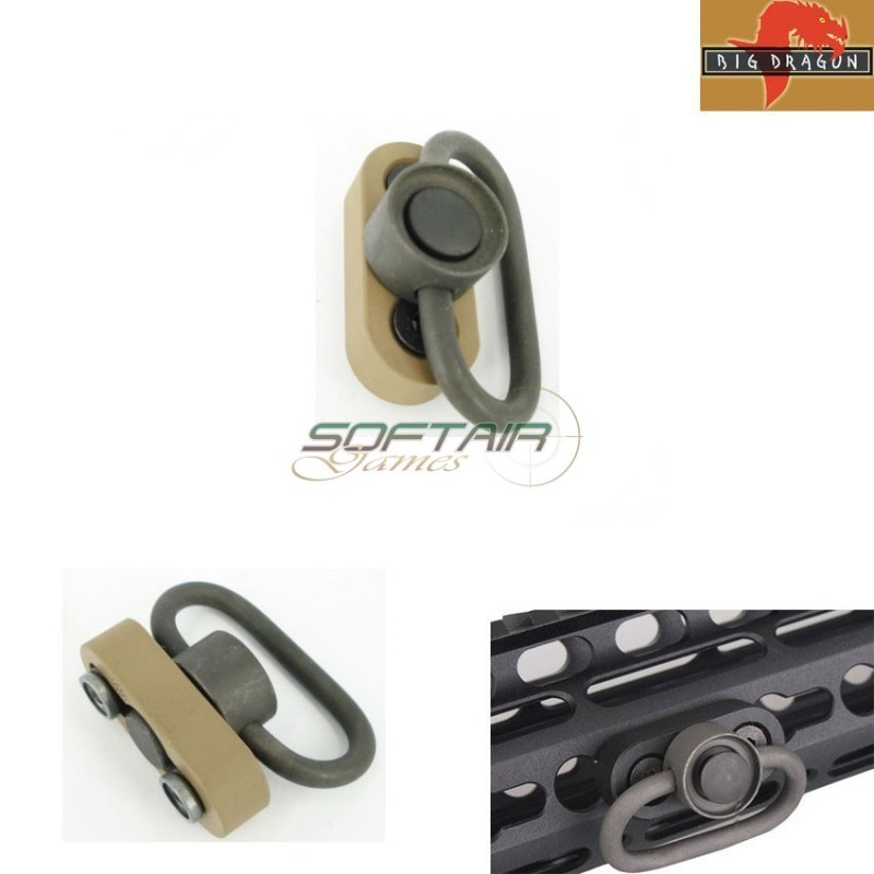 Sling Mount For Keymod Rail System Dark Earth Big Dragon (bd9166a)