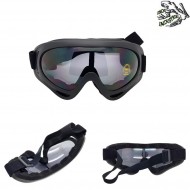 Maschera Black Smokey Lente Con Extra Padding Frog Industries® (fi-611225) Maschera Black Smokey Lente Con Extra Padding Frog Industries® (fi-611225)
