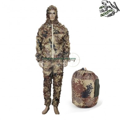Ghillie Suit Leaflike Camouflage Matte Digital Desert Frog Industries® (fi-611216)