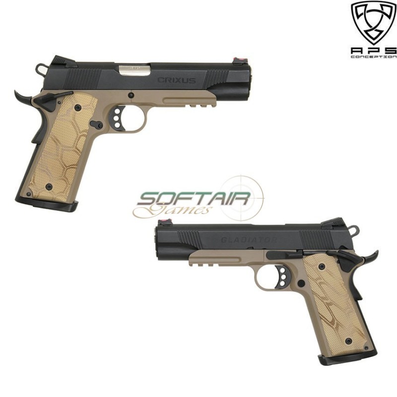 Pistola A Gas Gladiator Ag Crixus 1911 Blowback Aps (aps-110575)