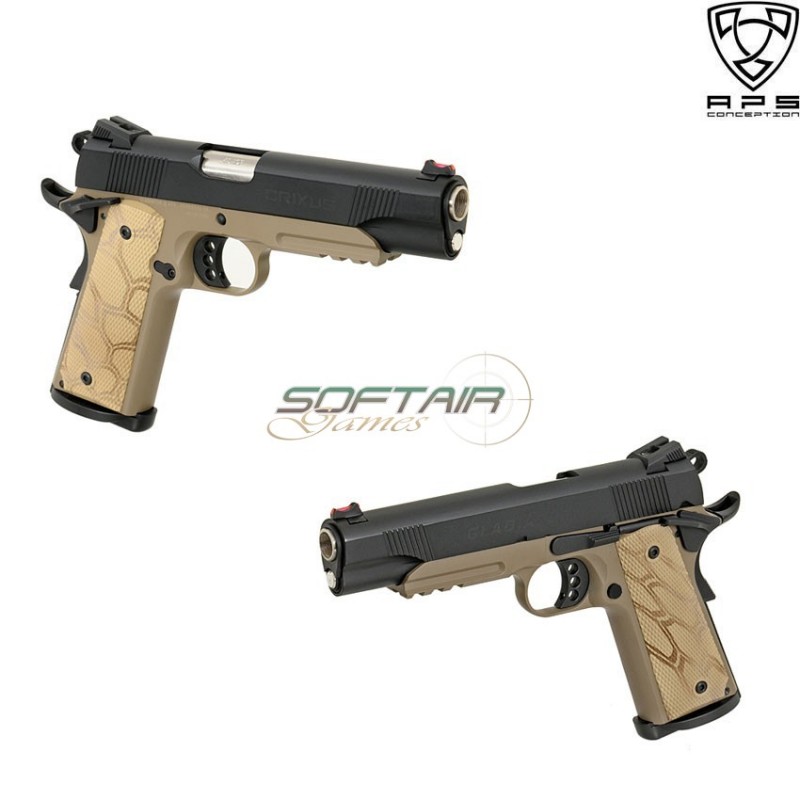 Pistola A Gas Gladiator Ag Crixus 1911 Blowback Aps (aps-110575)