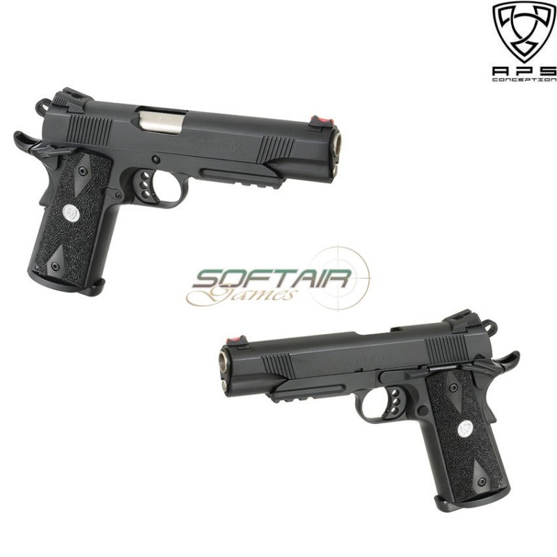 Pistola A Gas Gladiator Ag Marcux 1911 Blowback Aps (aps-110574)