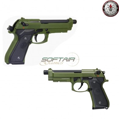 Gas Pistol Gpm 92f Full Metal Hunter Green G&g (gg-gpm92f-gbb)
