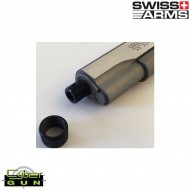 Silencer Pistol Adapter 14mm Ccw Universal Cybergun Swiss Arms (605281)