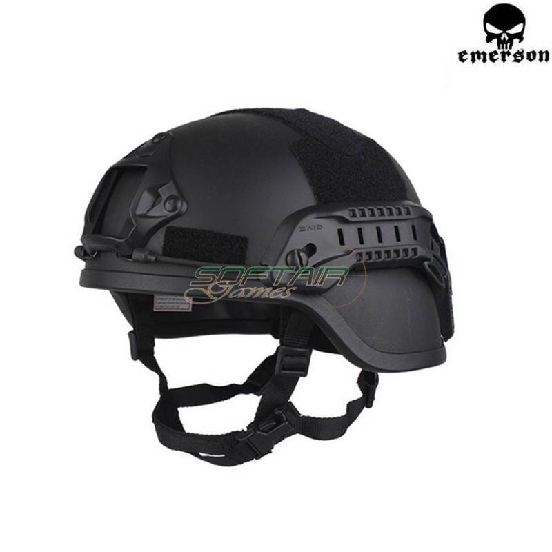 Elmetto Ach Mich 2000 Special Action Black Emerson (em8978)