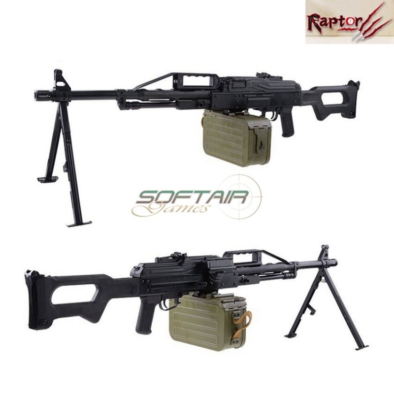 Mitragliatrice Elettrica Pkp Full Metal Black Raptor (rpt-pkp-aeg)