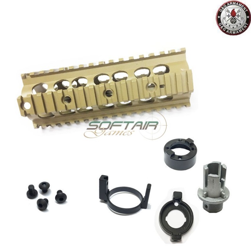 Rail In Alluminio 7" Type Dark Earth M4/m16 G&g (gg-17)