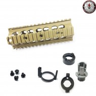Aluminum Rail 7" Type Dark Earth M4/m16 G&g (gg-17)