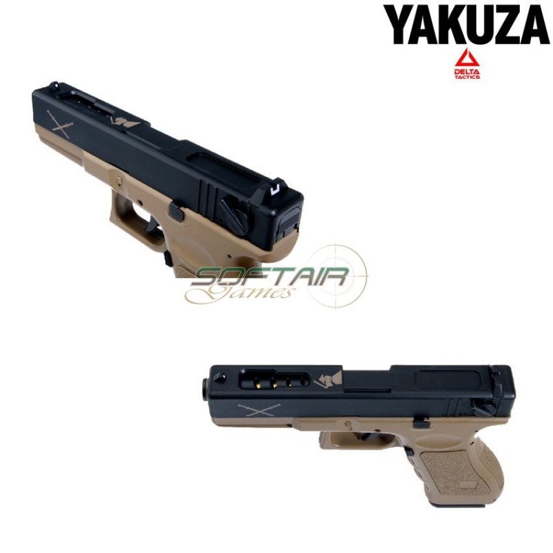 Pistola Elettica Aep G18 Two Tone Full Set Delta Tactics Yakuza (dty-12908)