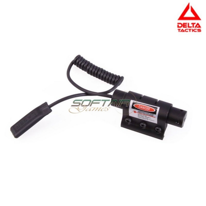Laser Rosso C/ris 20mm Adattatore & Pressure Switch Delta Tactics (dt-11454)