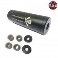 Silencer 14mm Cw/ccw Stay Back Pirate Type 110mm Black Gun Five (gf-sil03-bk)