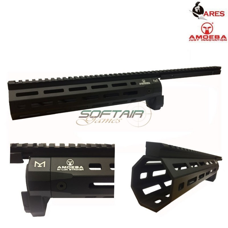 LC Cnc Black Rail For Striker Amoeba (ar-hg02b)