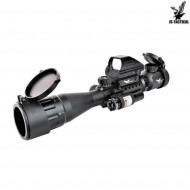 Combo Ottica 3-9x40 Con Dot & Laser Black Js Tactical (js-combo1)