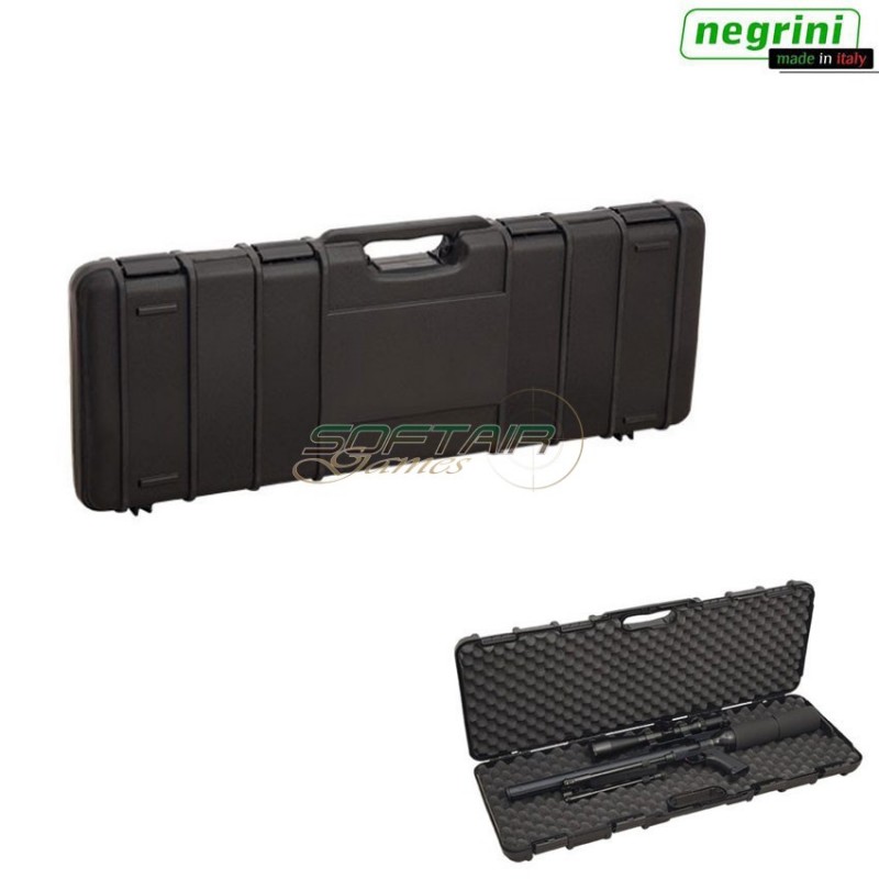 Hard Rifle Case Push & Pull Black Cm 90x33x10 Negrini (1690isy-bk)