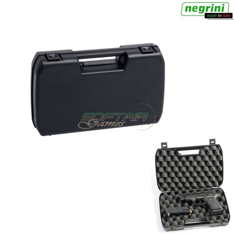 Hard Pistol Case Black Cm 30.5x19x6 Negrini (2012-bk)