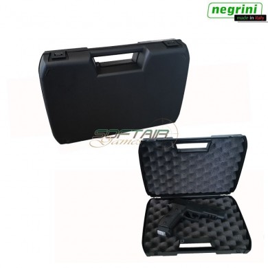 Hard Pistol Case Black Cm 32x21x7 Negrini (2013-bk)