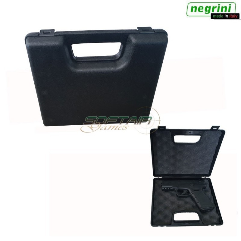 Hard Pistol Case Black Cm 22x18x5.5 Negrini (2022-bk) Hard Pistol Case Black Cm 22x18x5.5 Negrini (2022-bk)