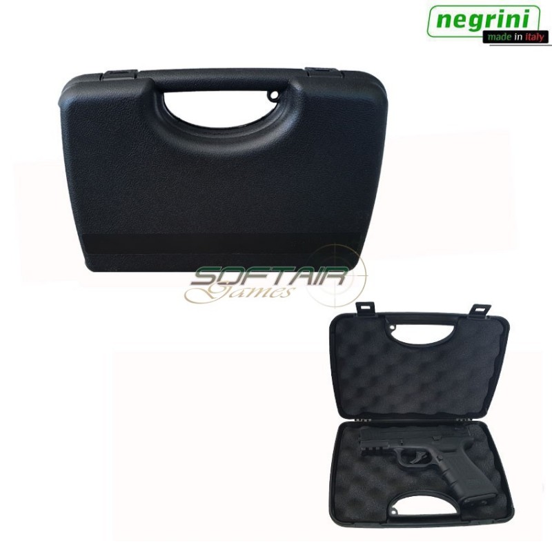 Valigia Rigida Per Pistola Nera Cm 23.5x16x4.6 Negrini (2038-bk)