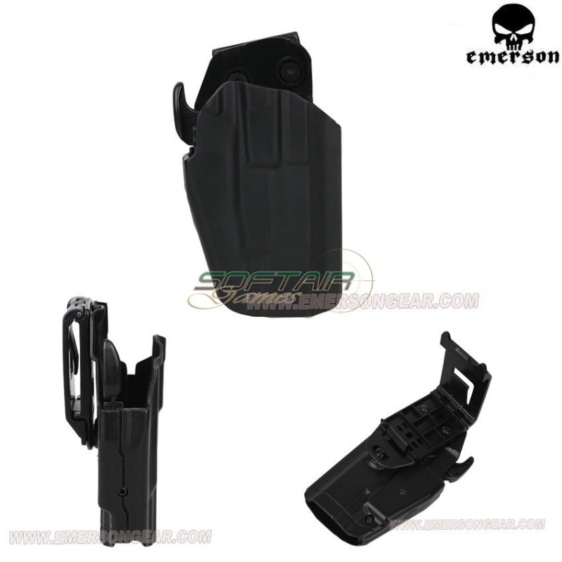 Fondina Universale Rigida Destra 579 Gls Pro-fit Black Emerson (em6284)