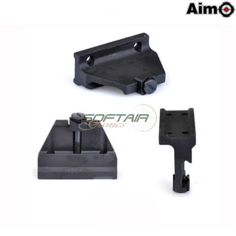 T1 Offset Rail Mount Black Aimo (ao1714-bk)
