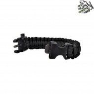 Bracciale Paracord Survival 3 In 1 Nero Frog Industries® (fi-wo-sl42b)