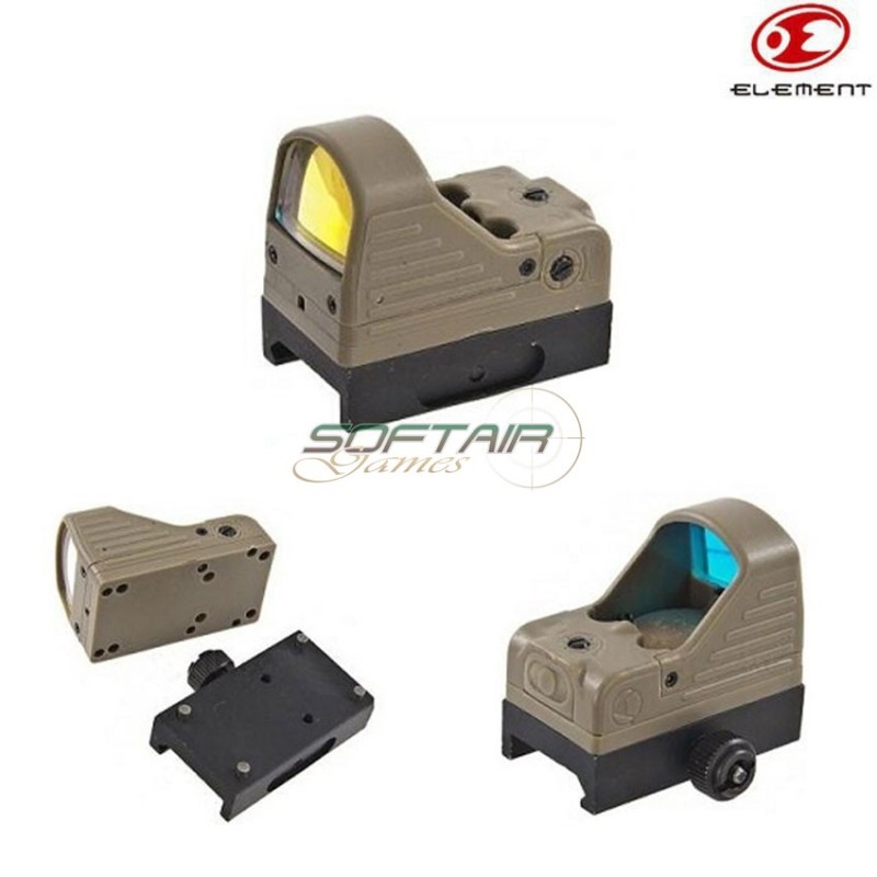 Red Dot Mrds Dark Earth Mini Element (el-ex201t)