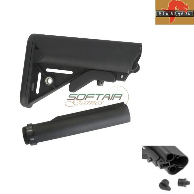 Combo Stock Tube & Crane Stock Mk18 Mod0 Lmt Type Black Big Dragon (bd3635b-combo)
