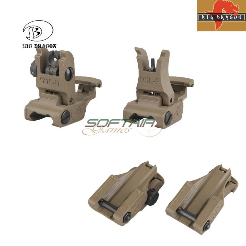 Set Sights Front/back 71l Dark Earth Big Dragon (bd3818a)