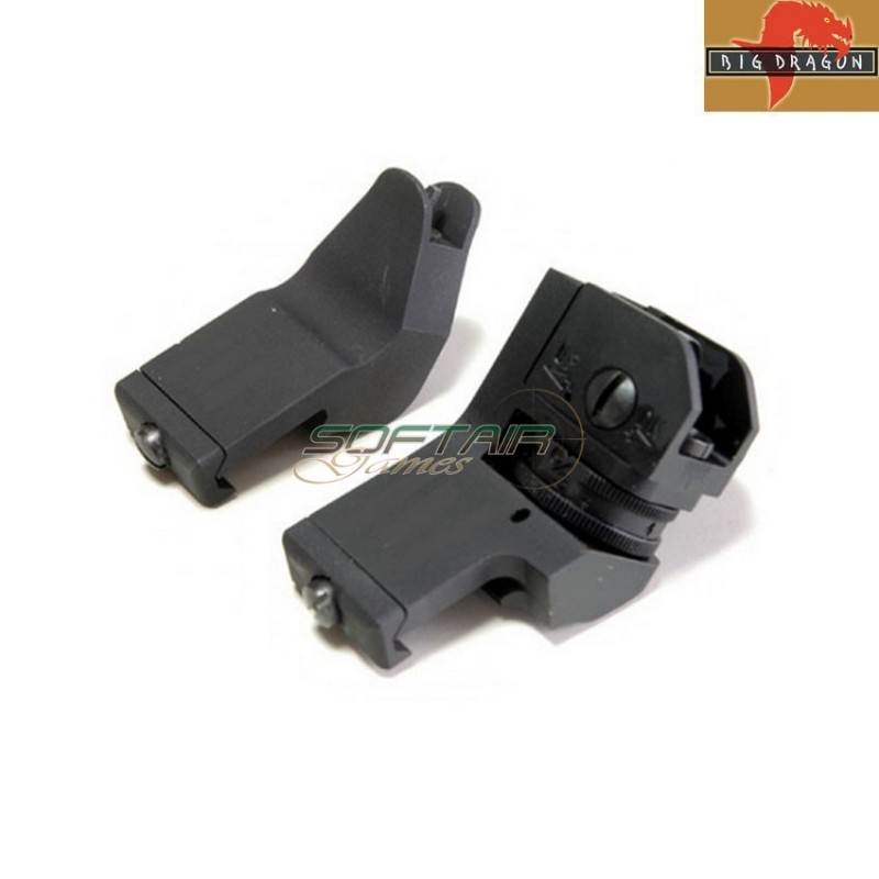 Tacche Di Mira Dd Style Black 45° Offset Big Dragon (bd3819b)