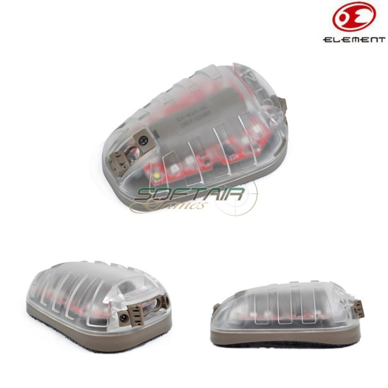 Luce Di Segnalazione Hel-star 6 Style Base Tan C/rossa Luce Element (el-ex433tr)